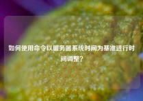 如何使用命令以服务器系统时间为基准进行时间调整？