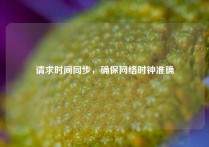 请求时间同步，确保网络时钟准确