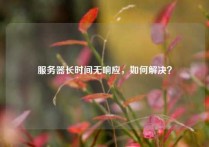 服务器长时间无响应，如何解决？