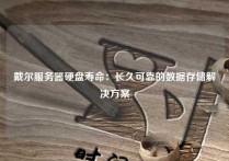 戴尔服务器硬盘寿命：长久可靠的数据存储解决方案