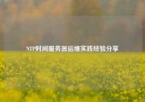 NTP时间服务器运维实践经验分享