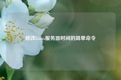 修改Linux服务器时间的简单命令