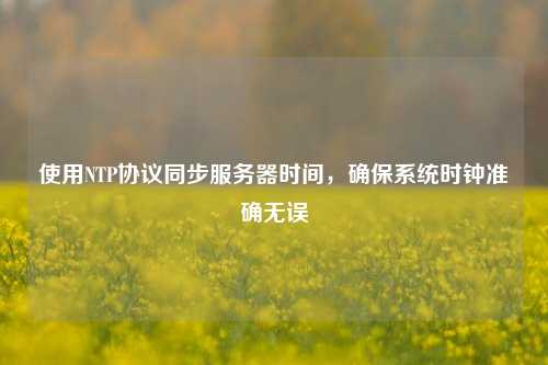 使用NTP协议同步服务器时间，确保系统时钟准确无误