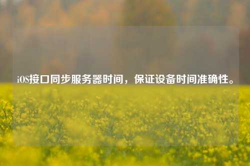 iOS接口同步服务器时间，保证设备时间准确性。