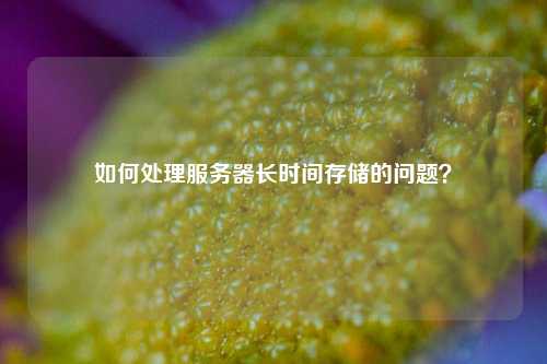 如何处理服务器长时间存储的问题？