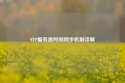 NTP服务器时间同步机制详解